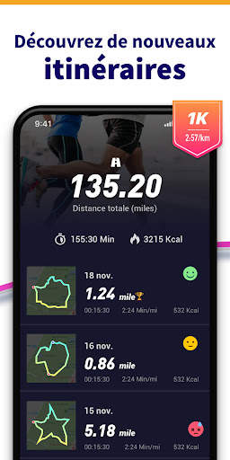 Leap Course sur Carte - Course screenshot 2