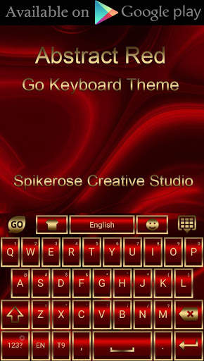 Abstract Red Go Launcher theme screenshot 6