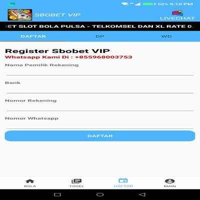 Sbobet Pusat Betting Tips Bola Pulsa screenshot 4