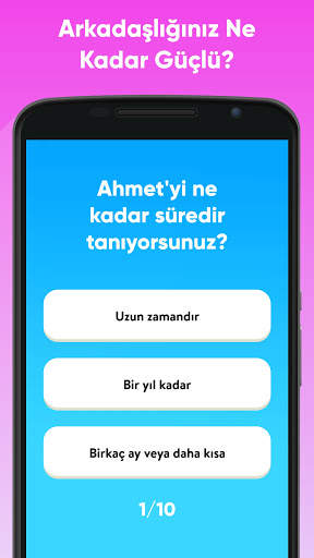BFF Arkadaşlık Testi screenshot 1