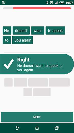 English tenses practice screenshot 8