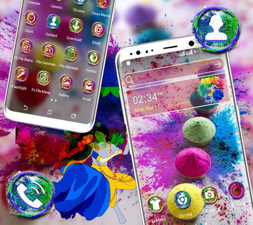 Holi Launcher Theme screenshot 2
