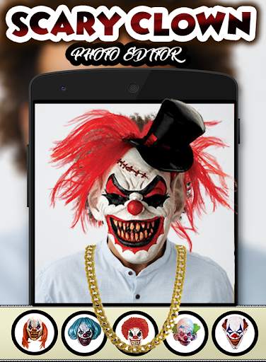 Scary Killer Clown Photo Editor screenshot 2