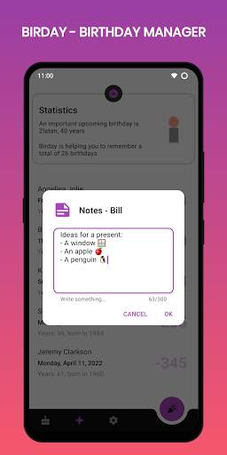 Birday - Birthday Manager 🎂 screenshot 6