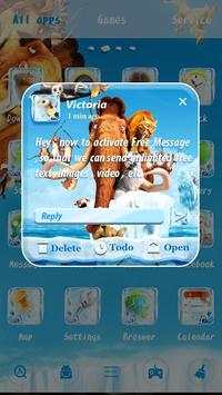 (FREE) GO SMS ICE AGE THEME 4 تصوير الشاشة