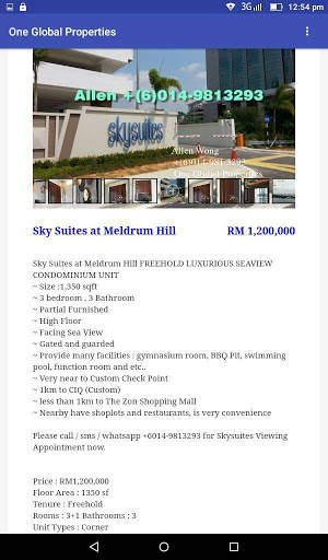 One Global Properties screenshot 8