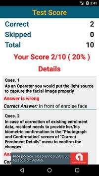 Supervisor / Operator Exam for UIDAI screenshot 5
