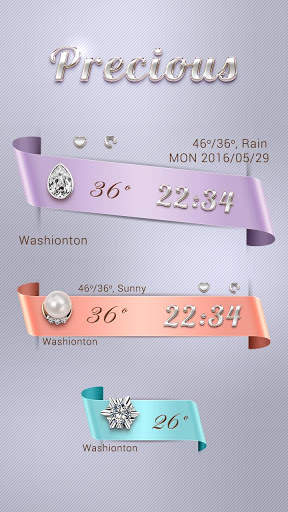 Precious Weather Widget Theme screenshot 1