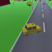 Blocky HighWay Traffic Car icon