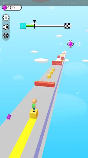 Cube Stacker Surfer Block screenshot 2