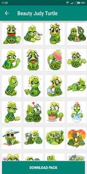 Cute Turtle WASticker App Emoji Emoticon Whatsapp screenshot 2