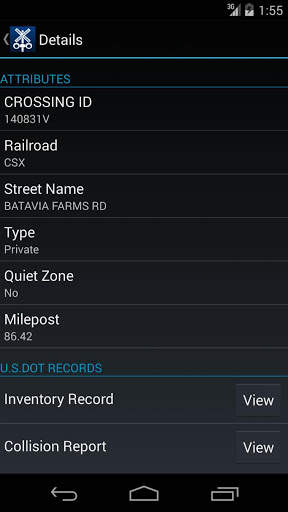 Rail Crossing Locator screenshot 4