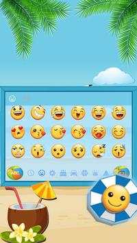 3D Summer Beach DP Gravity Keyboard Theme screenshot 3