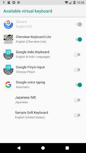 Cherokee Keyboard Lite screenshot 2