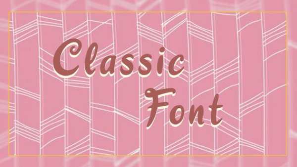 Classic Free Font Style скриншот 1