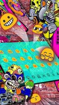 Rock Graffiti Keyboard Theme screenshot 2