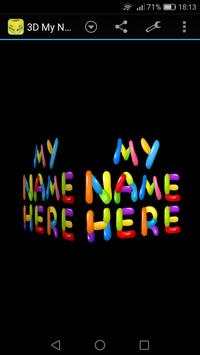 3D Mein Name lustige Tapete screenshot 2