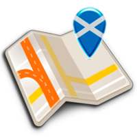 Map of Scotland offline logo