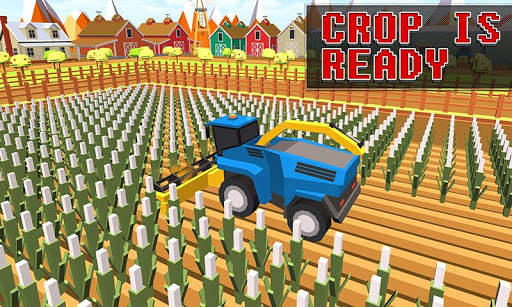 Blocky Plow Farming Harvester screenshot 4