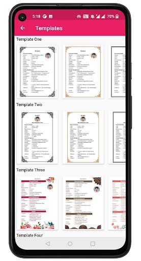 Marriage Bio Data Maker screenshot 4