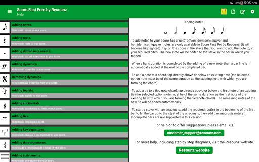 Score Fast Free: compose, notate & play music screenshot 14