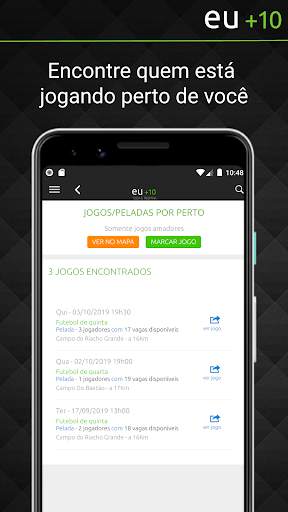 Eu  10 - A rede social de futebol screenshot 4