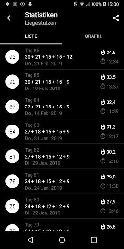 Körpergewichtstraining screenshot 5