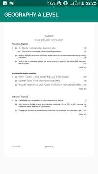 A-level Geography Pastpapers Answers скриншот 4