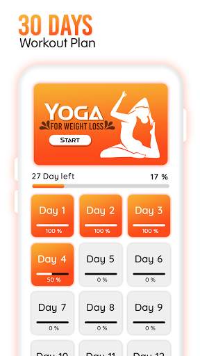 Yoga For Weight Loss - Daily Yoga Workout at Home screenshot 1