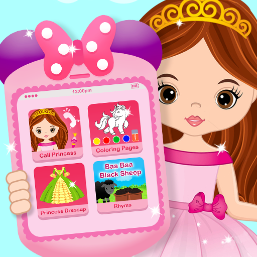Pink Little Talking Princess Baby Phone Kids Game icon