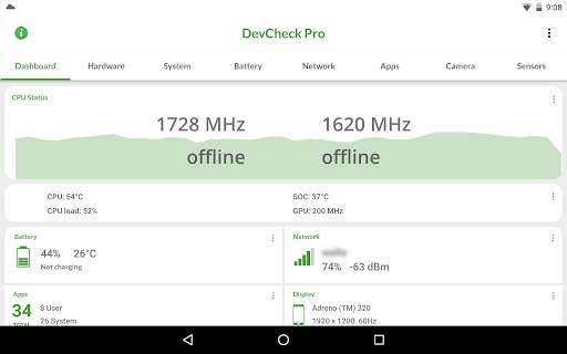 DevCheck Device & System Info 9 تصوير الشاشة