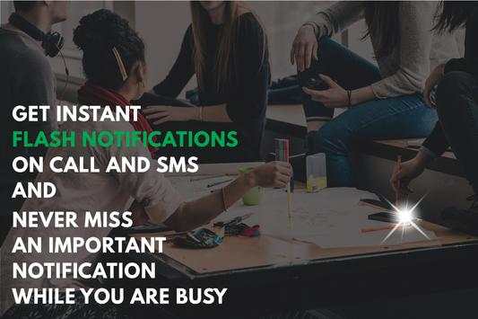 Flash on Call and SMS, Ultimate flashlight alerts screenshot 2