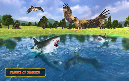 Eagle Simulators 3D Bird Game स्क्रीनशॉट 4