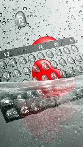 Droplet Heart Keyboard Theme स्क्रीनशॉट 2