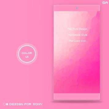 GALAXY XPERIA Theme | JUST PINK 🎨Design For SONY screenshot 1
