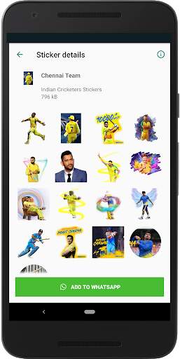 Indian Cricketer Sticker 2020 - WAStickerApps screenshot 4
