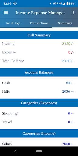 Income Expense Manager screenshot 3