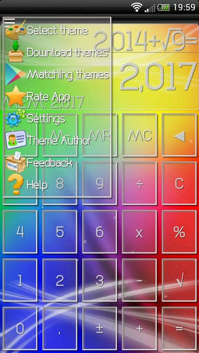 SCalc theme Glass screenshot 2
