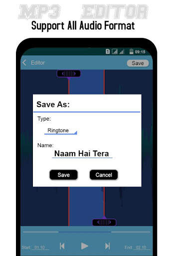 Mp3  Music Editor - Ringtone Maker & Merger screenshot 3