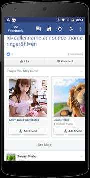 Lite Messenger for Facebook screenshot 1