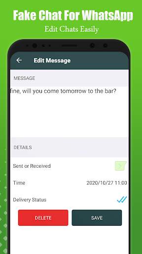 WhatsFake - Fake Chat Conversations Prank Chat screenshot 7