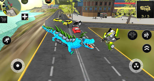 Robot Crocodile Simulator- Robot transform screenshot 1