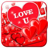 I Love You Keyboard Theme 10001003