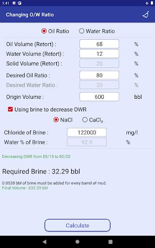 Drilling Fluid App 10 تصوير الشاشة