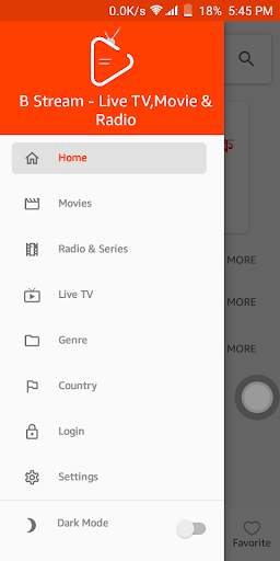 Free Live TV - B Stream Tv and Radio screenshot 1