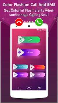 Color flashlight on call and SMS: Led flash alert screenshot 1