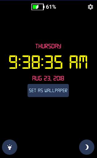 Digital Clock Live Wallpaper screenshot 1