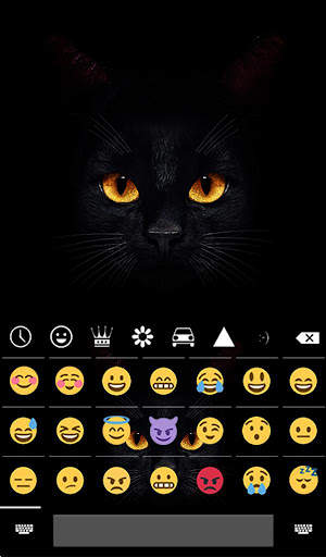 Dark Cat Animated Keyboard + Live Wallpaper स्क्रीनशॉट 4