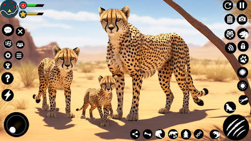 Wild Cheetah Family Simulator screenshot 2