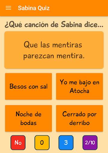 Sabina Quiz screenshot 2